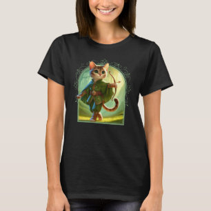 Elf Feline Fantasy Adventure T-Shirt