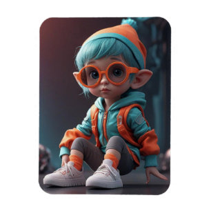 Elf Flexible Photo Magnet