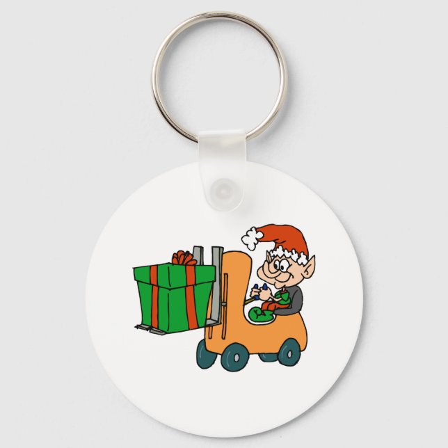 Elf Forklift Key Ring (Front)