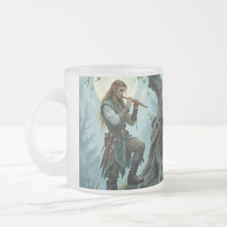 Elf Frosted Glass Coffee Mug