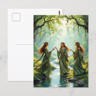 Elf Gathering Postcard