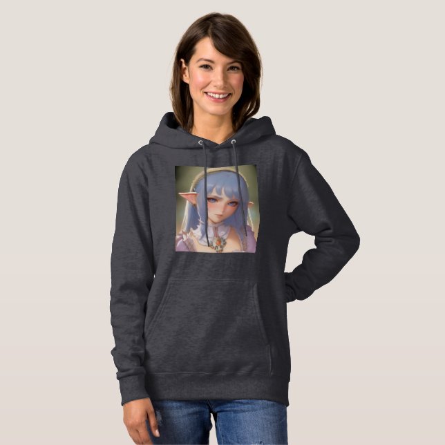 ELF GIRL ART LADIES GIRLS hoodie hoodies (Front Full)