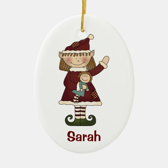 Elf girl ornament (Front)