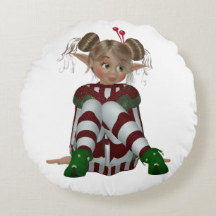 ELF GIRL ROUND PILLOW