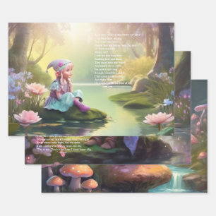 Elf Girl Wrapping Paper Sheet