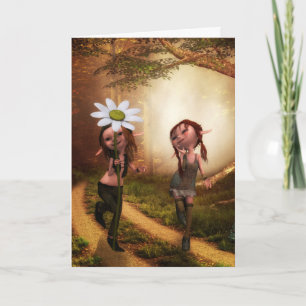 ELF GIRLS FRIENDSHIP BBF GREETING CARDS