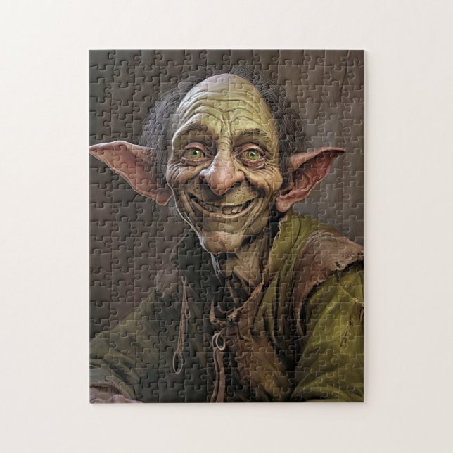 ELF GNOME FUNNY WEIRD JIGSAW PUZZLE (Vertical)
