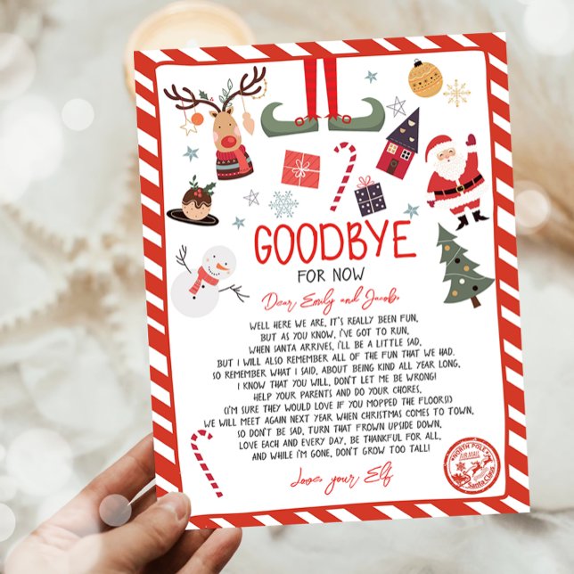  Elf Goodbye Letter Goodbye from Elf Christmas (Creator Uploaded)
