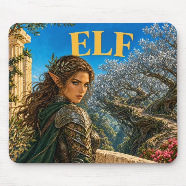 Elf, Gothic Fantasy Monster Mouse Mat (Front)