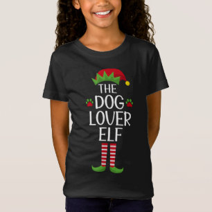 Elf Group Matching Family Xmas Costume The Dog Lov T-Shirt