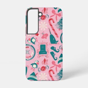 Elf Holiday Framed Icon Pattern Samsung Galaxy Case