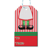 Elf Holiday Gift Tags