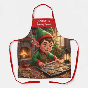 Elf Holiday Gingerbread Apron