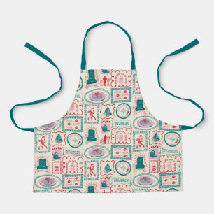 Elf Holiday Icon Pattern Apron