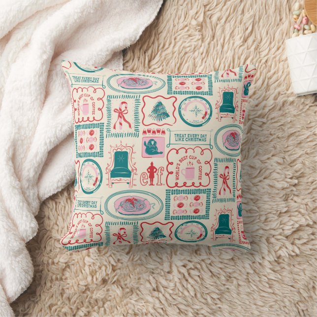 Elf Holiday Icon Pattern Cushion (Blanket)