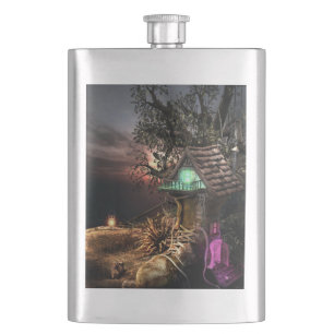 Elf House Hip Flask