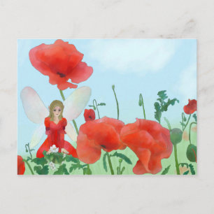 Elf im Mohn Postcard