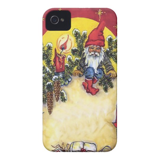 Elf in the Christmas tree Case-Mate iPhone 4 Case
