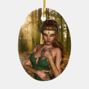 Elf in Woods Ornament