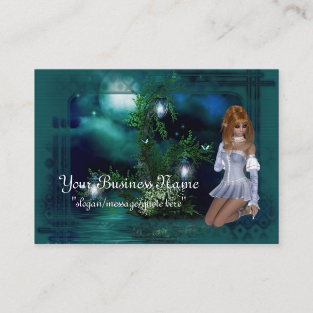 Elf Island Fantasy Business Cards (Front)