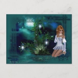 Elf Island Fantasy Design Postcard