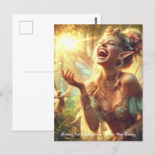 Elf Laughter  Postcard