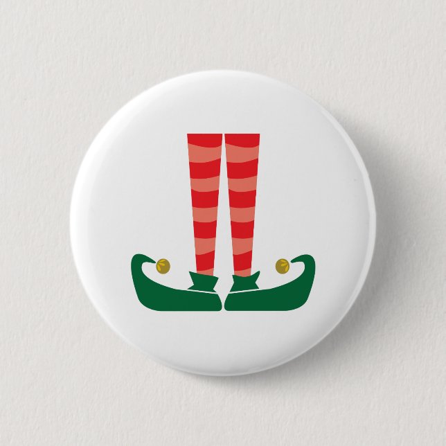 Elf Legs 6 Cm Round Badge (Front)