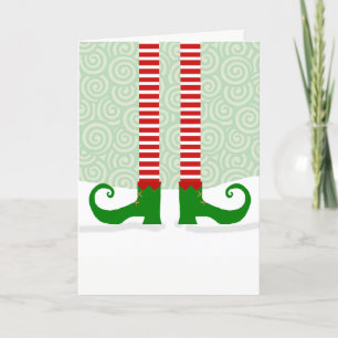 Elf Legs Christmas Card
