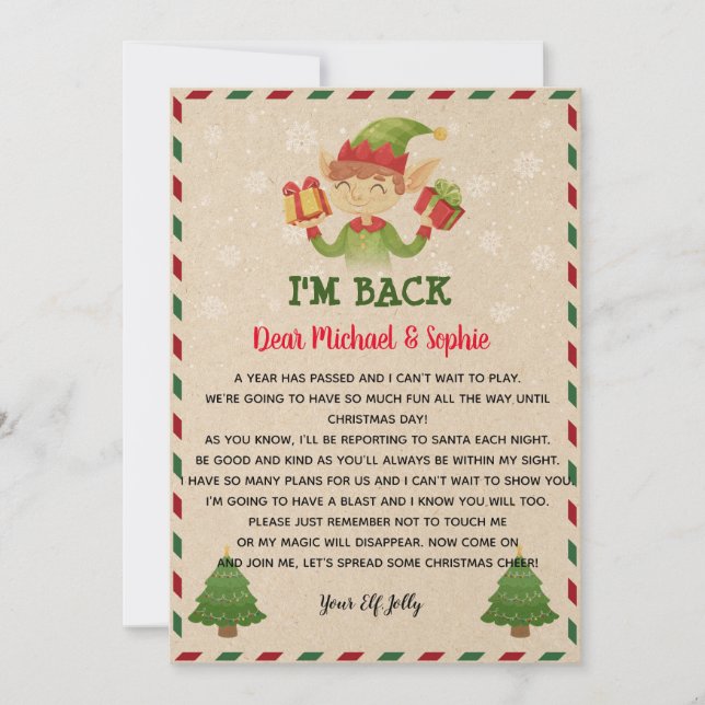 Elf Letter Template (Front)
