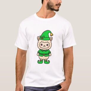 Elf Llama Christmas T-Shirt