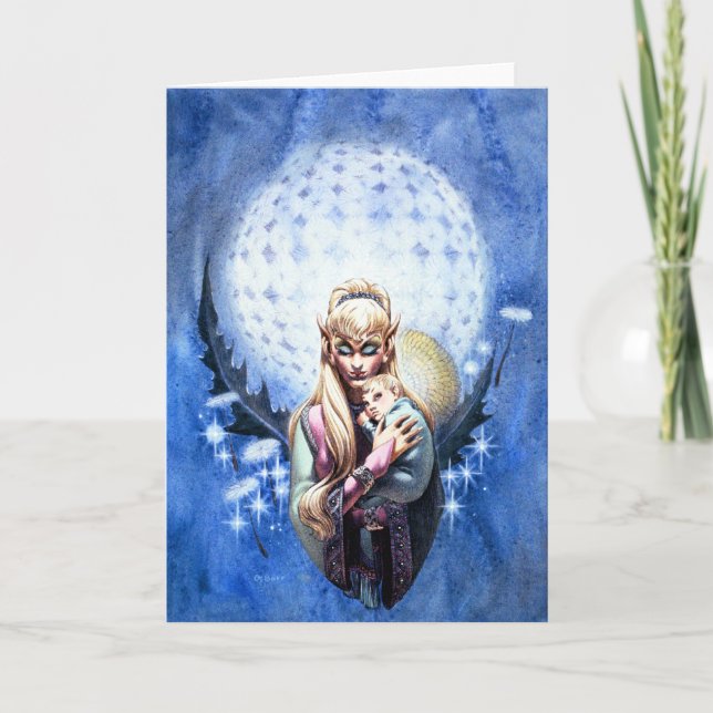 Elf Madonna Greeting Card (Front)