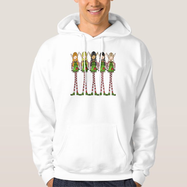 Elf magic Christmas Hoodie, Ladies, Girls Hoodie (Front)