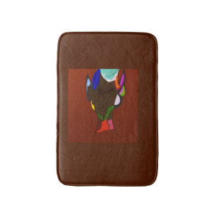 Elf Map Art Bath Mat