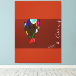 Elf Map Art Stretched Canvas Print