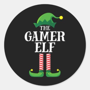 Elf Matching Family Group Christmas Party Classic Round Sticker