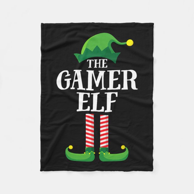 Elf Matching Family Group Christmas Party  Fleece Blanket (Front)