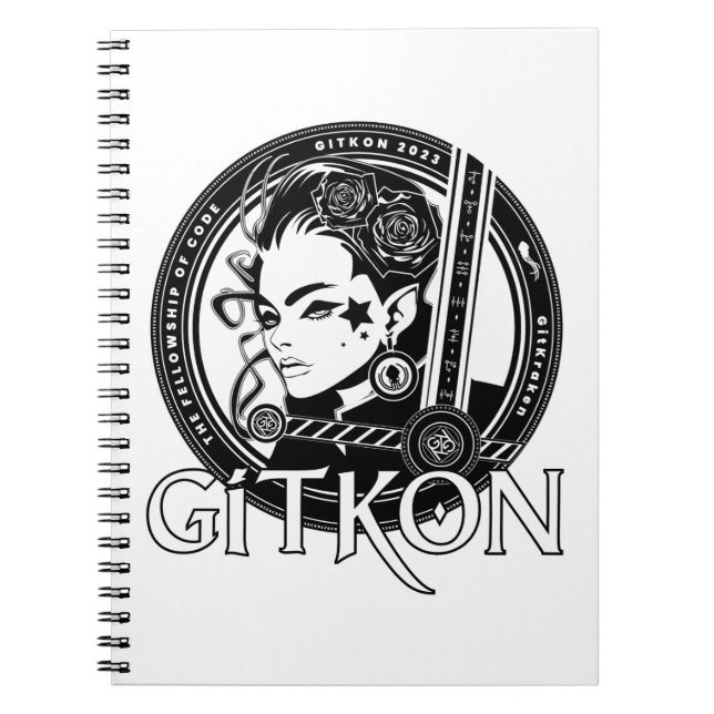 Elf Notebook | GitKon: The Fellowship of Code (Front)