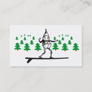 Elf on a Surfboard Thunder_Cove Business Card