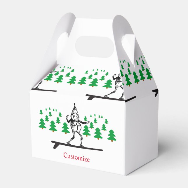 Elf on a Surfboard Thunder_Cove Favour Box (Front Side)