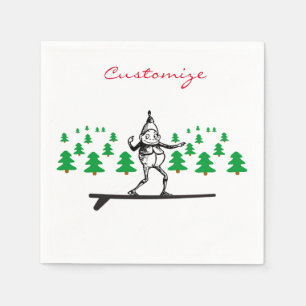 Elf on a Surfboard Thunder_Cove Napkin