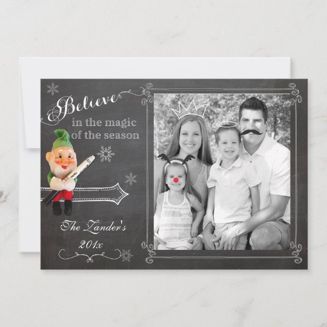 Elf on Shelf  | Holiday Photo Card (Front)