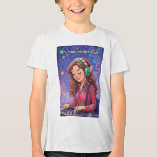 Elf on the Decks – Droppin’ Holiday Beats kids2 Tri-Blend Shirt