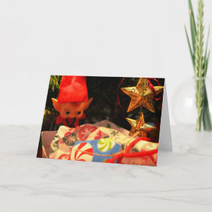 Elf Ornament & Christmas Present Card