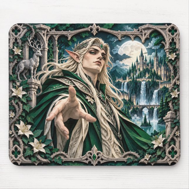 Elf, Paper Cut Monster Mouse Mat (Front)