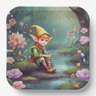 Elf Paper Plate