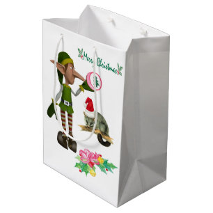Elf Possum Merry Christmas Gift Bags