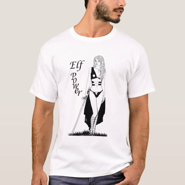 Elf Power T-Shirt B&W (Front)