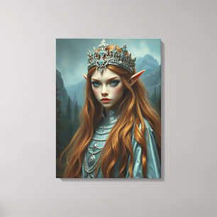 Elf Queen Canvas – Fantasy Wall Art