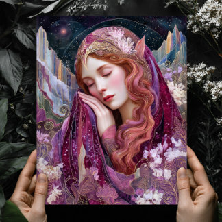 Elf Queen Goddess Celestial Fantasy Wall Art Print