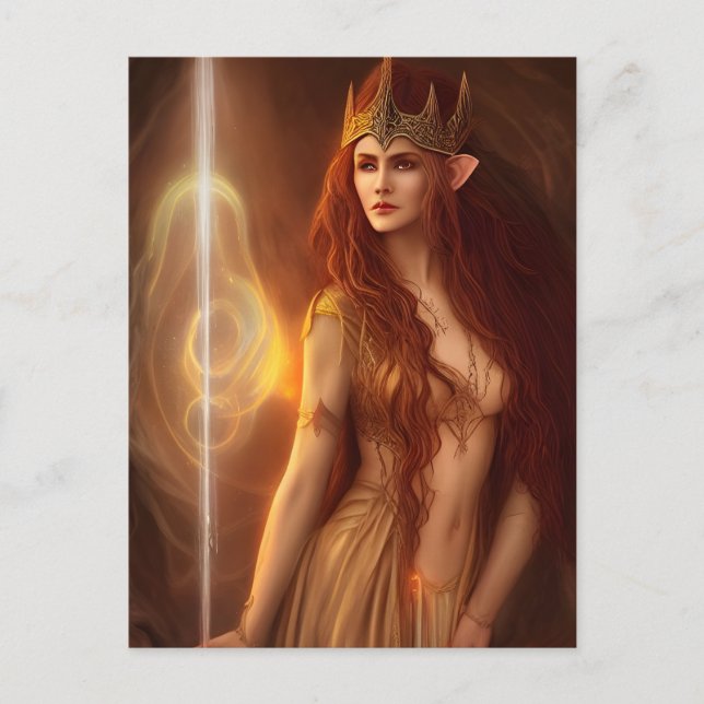 Elf Queen Postcard (Front)